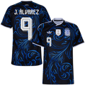 Argentina J.ÁLVAREZ #9 Away World Cup 2026 Jersey Blue & Black Men's