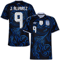 Argentina J.ÁLVAREZ #9 Away World Cup 2026 Jersey Blue & Black Men's