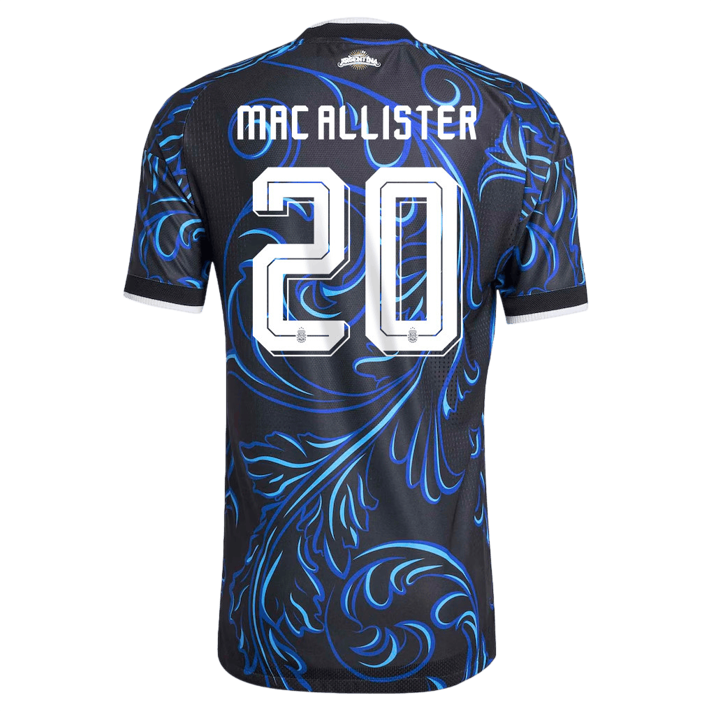 Argentina MACALLISTER #20 Away World Cup 2026 Jersey Blue & Black Men's