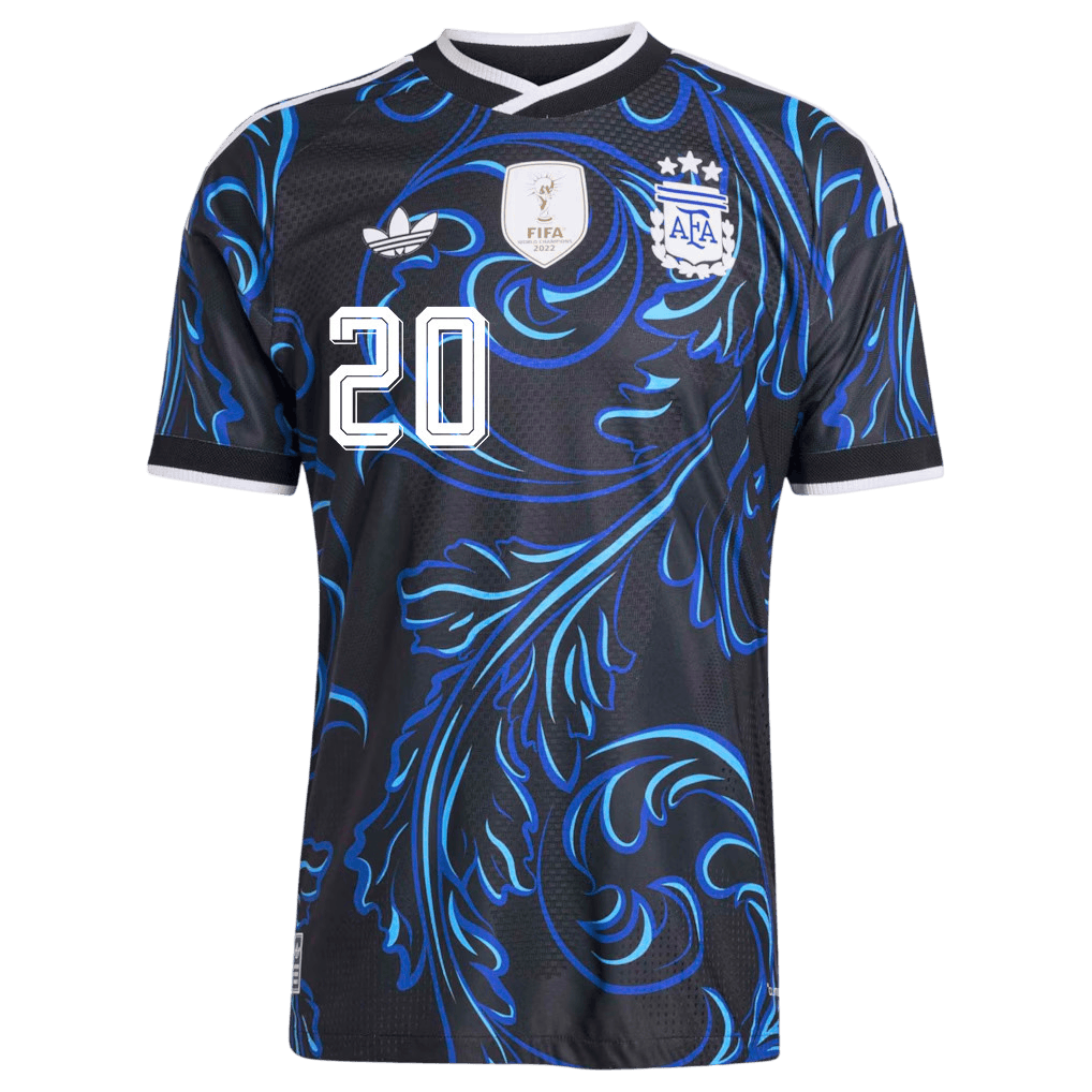 Argentina MACALLISTER #20 Away World Cup 2026 Jersey Blue & Black Men's