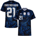 Argentina MASTANTUONO #21 Away World Cup 2026 Jersey Blue & Black Men's