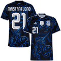Argentina MASTANTUONO #21 Away World Cup 2026 Jersey Blue & Black Men's