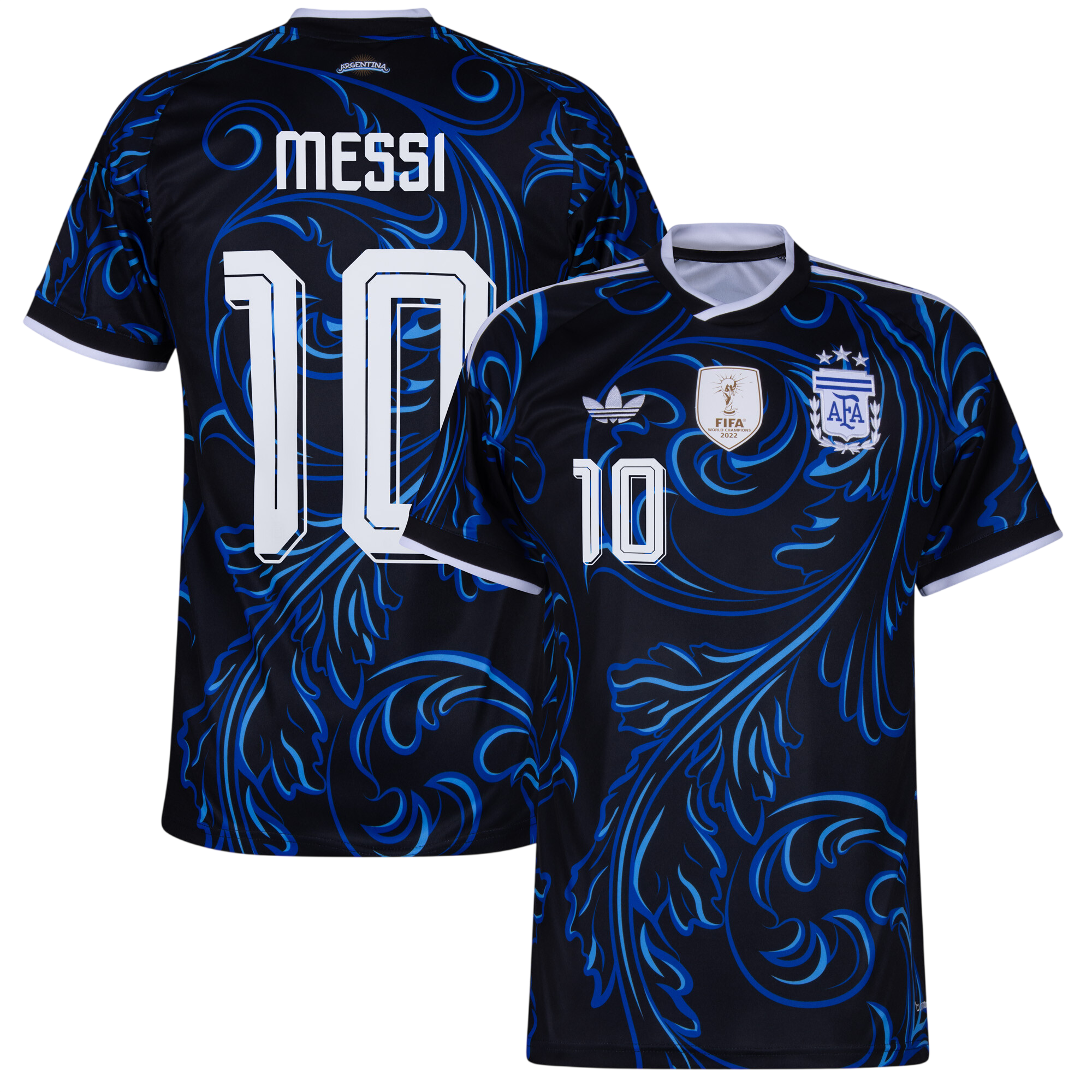 Argentina MESSI #10 Away World Cup 2026 Jersey Blue & Black Men's