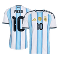 Argentina MESSI #10 Home World Cup 2026 Jersey Player's Version White & Blue Men's
