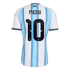 Argentina MESSI #10 Home World Cup 2026 Jersey Player's Version White & Blue Men's