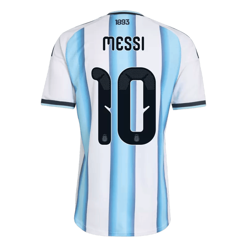 Argentina MESSI #10 Home World Cup 2026 Jersey Player's Version White & Blue Men's