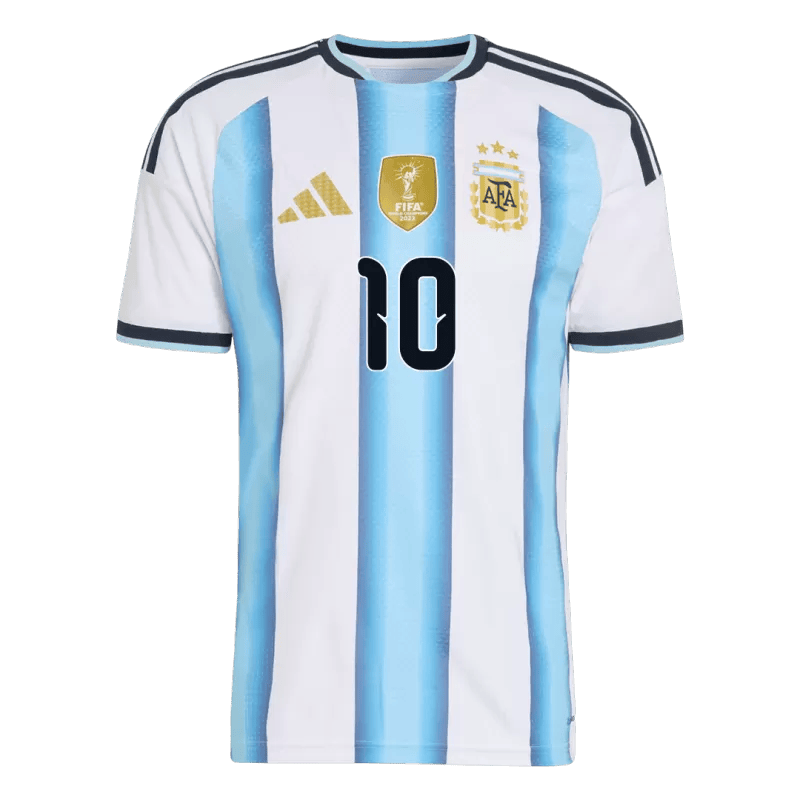 Argentina MESSI #10 Home World Cup 2026 Jersey Player's Version White & Blue Men's