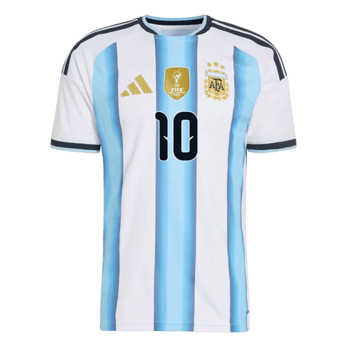 Argentina MESSI #10 Home World Cup 2026 Jersey Player's Version White & Blue Men's