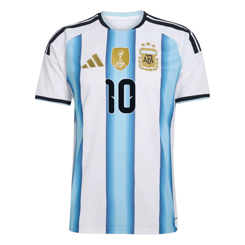 Argentina MESSI #10 Home World Cup 2026 Jersey White & Blue Men's