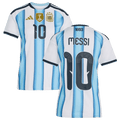 Argentina MESSI #10 Home World Cup 2026 Jersey White & Blue Women's