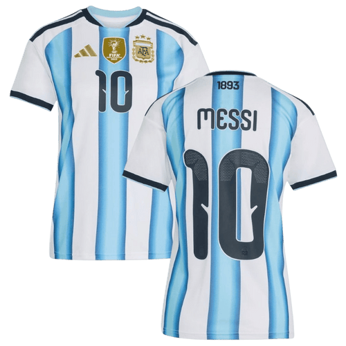 Argentina MESSI #10 Home World Cup 2026 Jersey White & Blue Women's