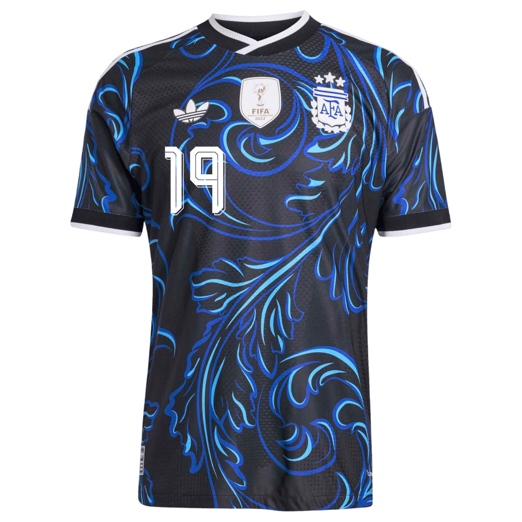 Argentina OTAMENDI #19 Away World Cup 2026 Jersey Blue & Black Men's