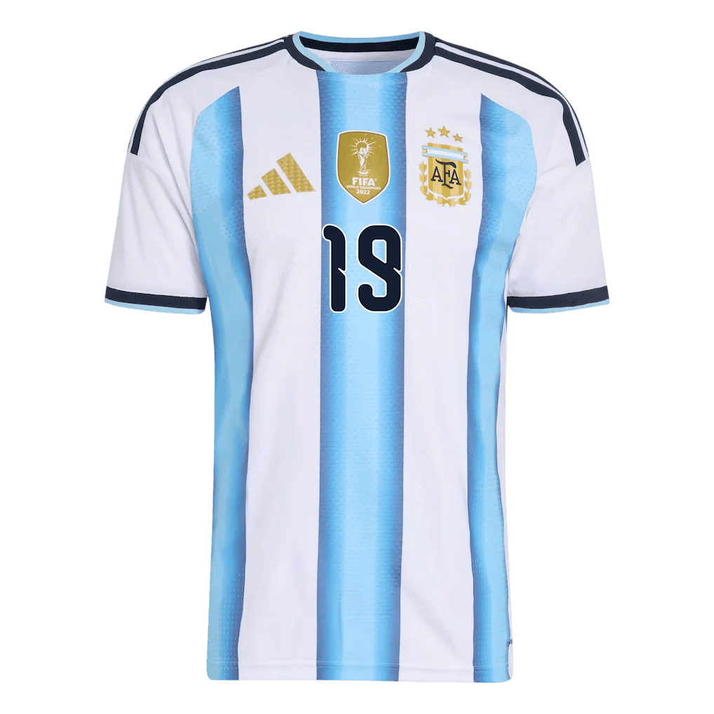 Argentina OTAMENDI #19 Home World Cup 2026 Jersey White & Blue Men's