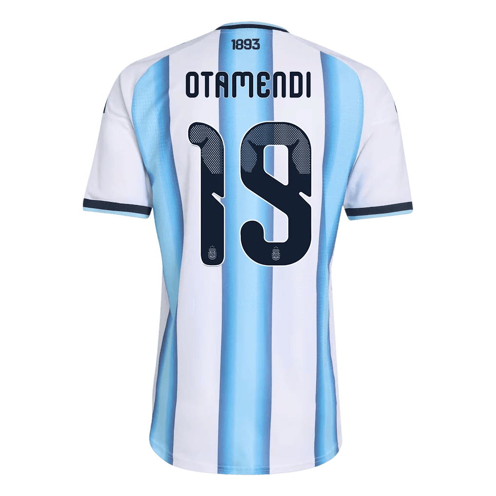 Argentina OTAMENDI #19 Home World Cup 2026 Jersey White & Blue Men's