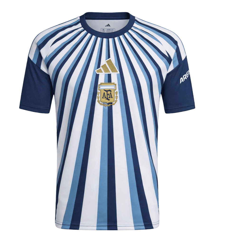 Argentina Pre-Match World Cup 2026 Jersey White & Blue Men's