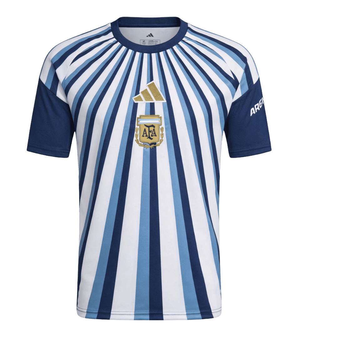 Argentina Pre-Match World Cup 2026 Jersey White & Blue Men's