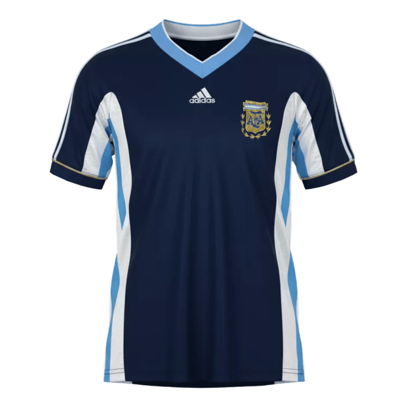 Argentina Retro Away Jersey 1998 Dark Blue Men's