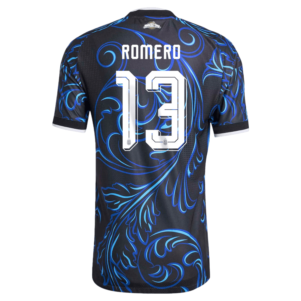 Argentina ROMERO #13 Away World Cup 2026 Jersey Blue & Black Men's