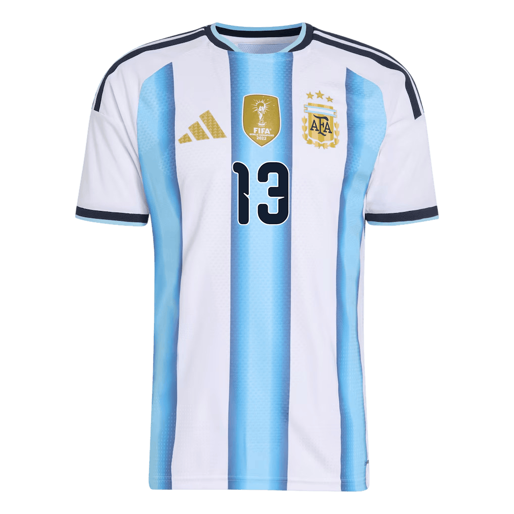 Argentina ROMERO #13 Home World Cup 2026 Jersey White & Blue Men's