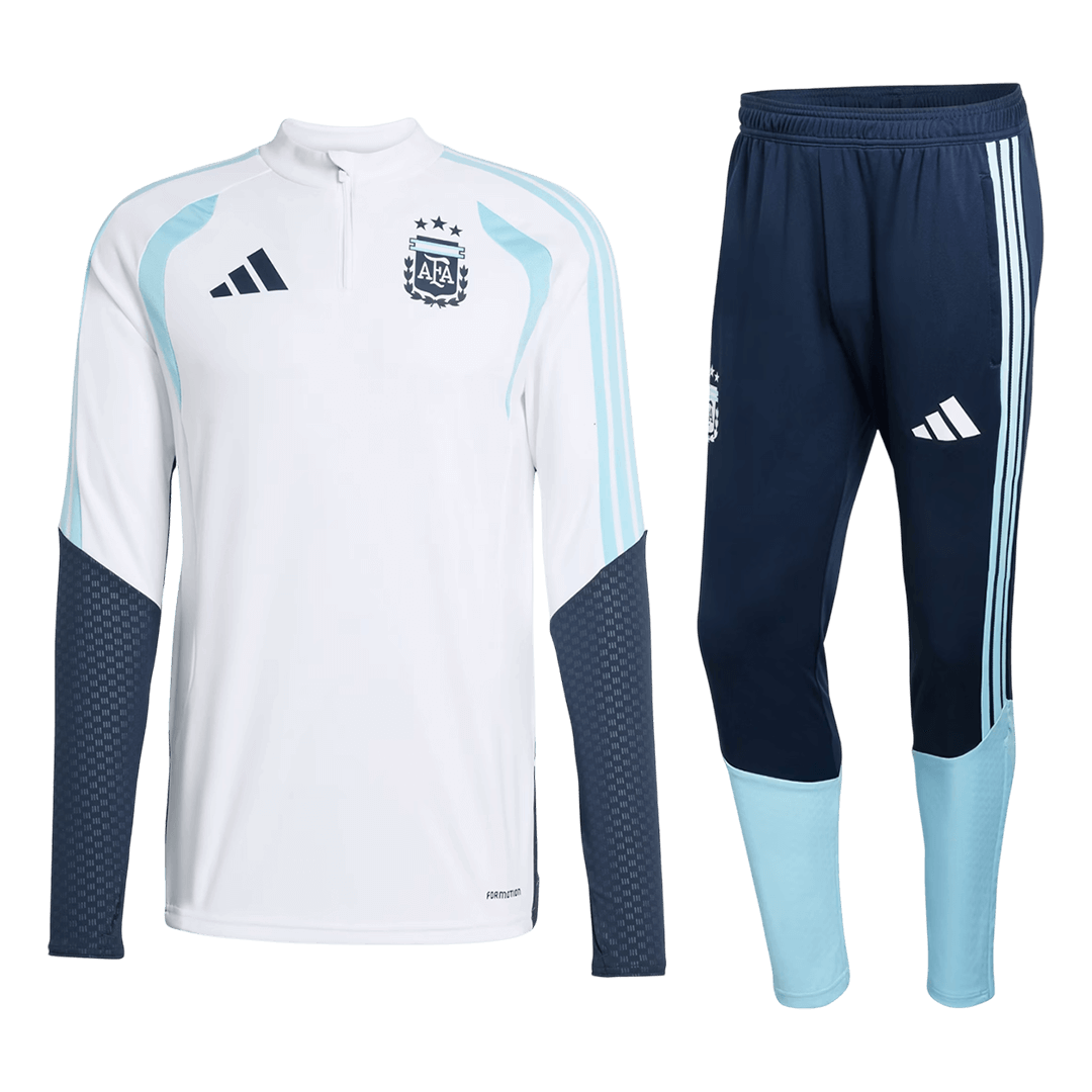Argentina World Cup 2026 Quarter Zip Tracksuit White Men's
