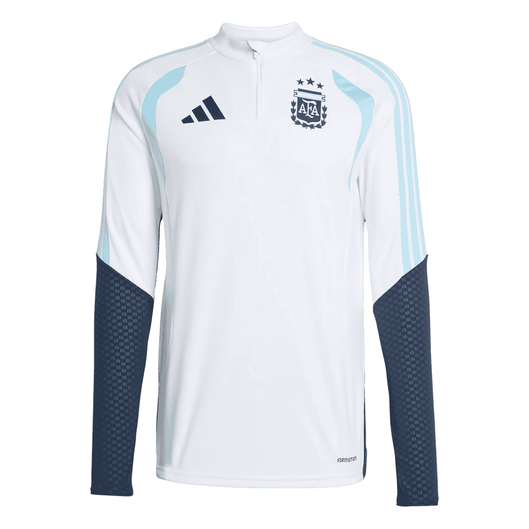 Argentina World Cup 2026 Quarter Zip Tracksuit White Men's