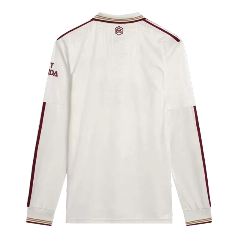 Arsenal Third 2025/26 Long Sleeve Jersey White Men's