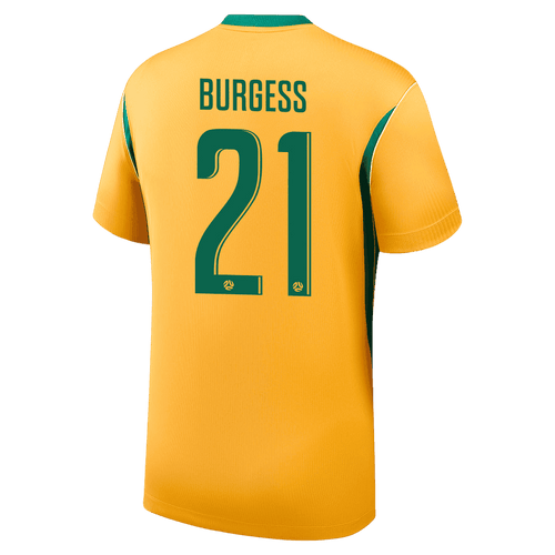 Australia BURGESS #21 Home World Cup 2026 Jersey Yellow Men's