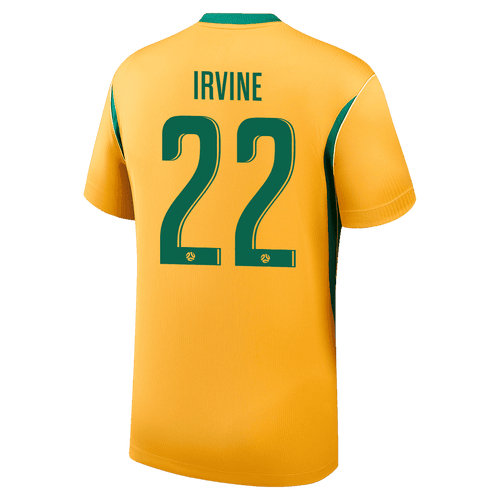 Australia IRVINE #22 Home World Cup 2026 Jersey Yellow Men's