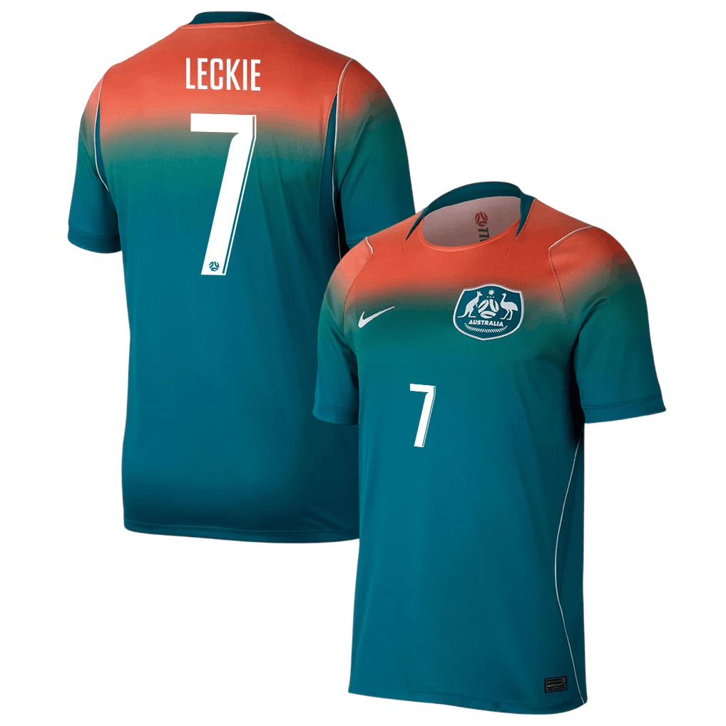 Australia LECKIE #7 Away World Cup 2026 Jersey Men's
