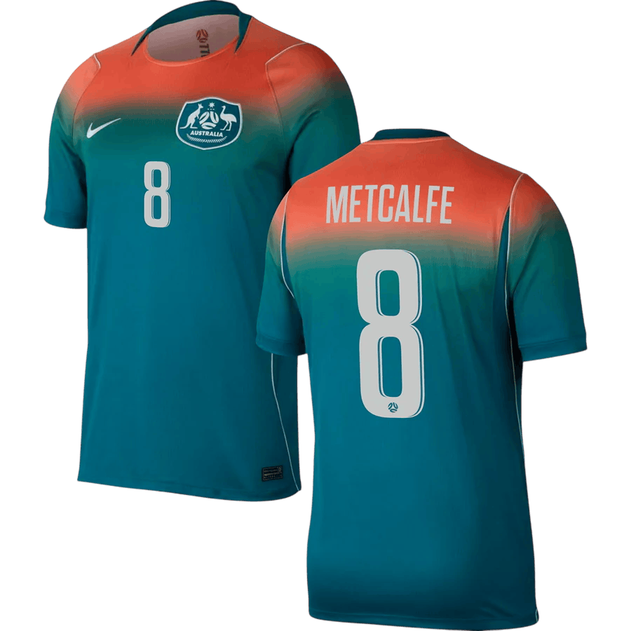 Australia METCALFE #8 Away World Cup 2026 Jersey Men's