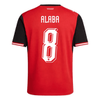 Austria ALABA #8 Home World Cup 2026 Jersey Red Men's