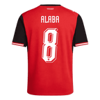 Austria ALABA #8 Home World Cup 2026 Jersey Red Men's