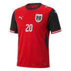 Austria LAIMER #20 Home World Cup 2026 Jersey Red Men's