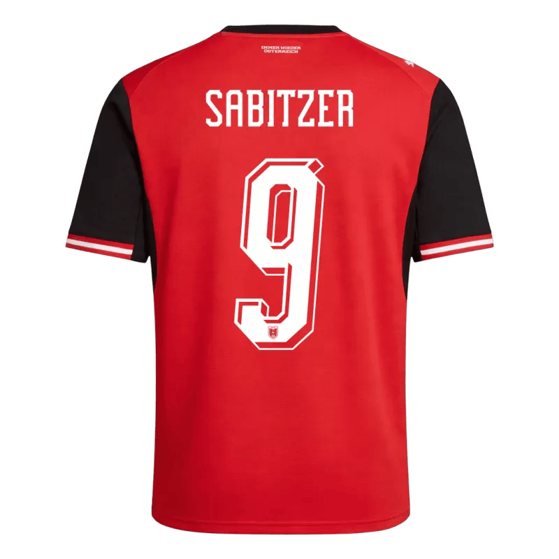 Austria SABITZER #9 Home World Cup 2026 Jersey Red Men's