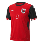 Austria SABITZER #9 Home World Cup 2026 Jersey Red Men's