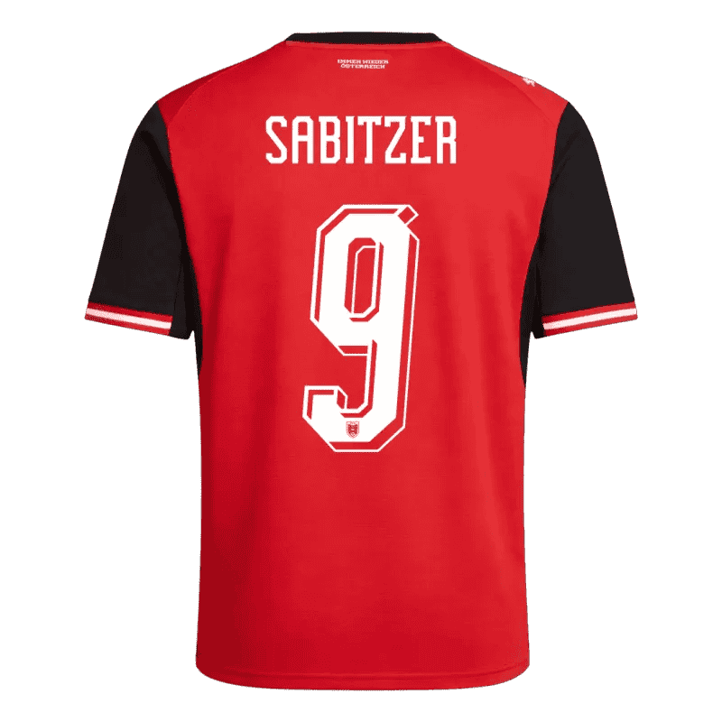 Austria SABITZER #9 Home World Cup 2026 Jersey Red Men's