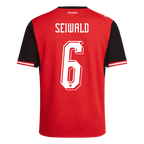 Austria SEIWALD #6 Home World Cup 2026 Jersey Red Men's