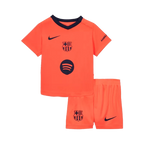 Barcelona Third 2025/26 Kit Orange Kids
