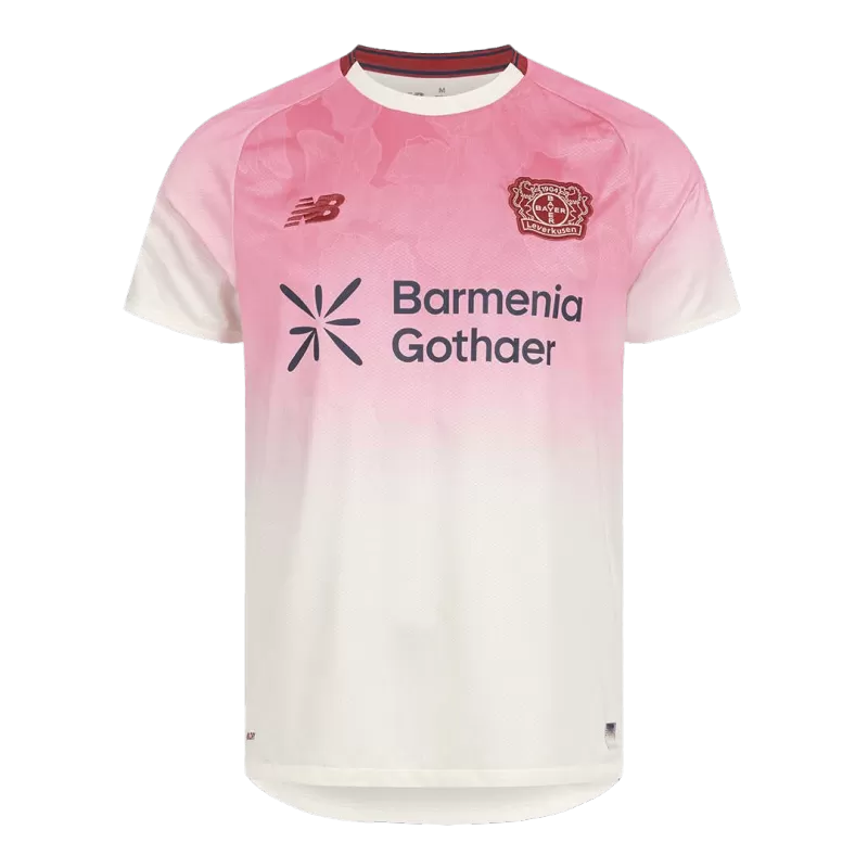 Bayer Leverkusen Away 2025/26 Jersey White & Pink Men's