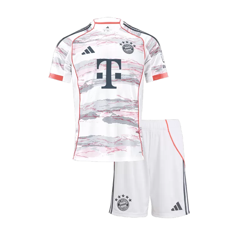 Bayern Munich Away 2025/26 Kit White Kids