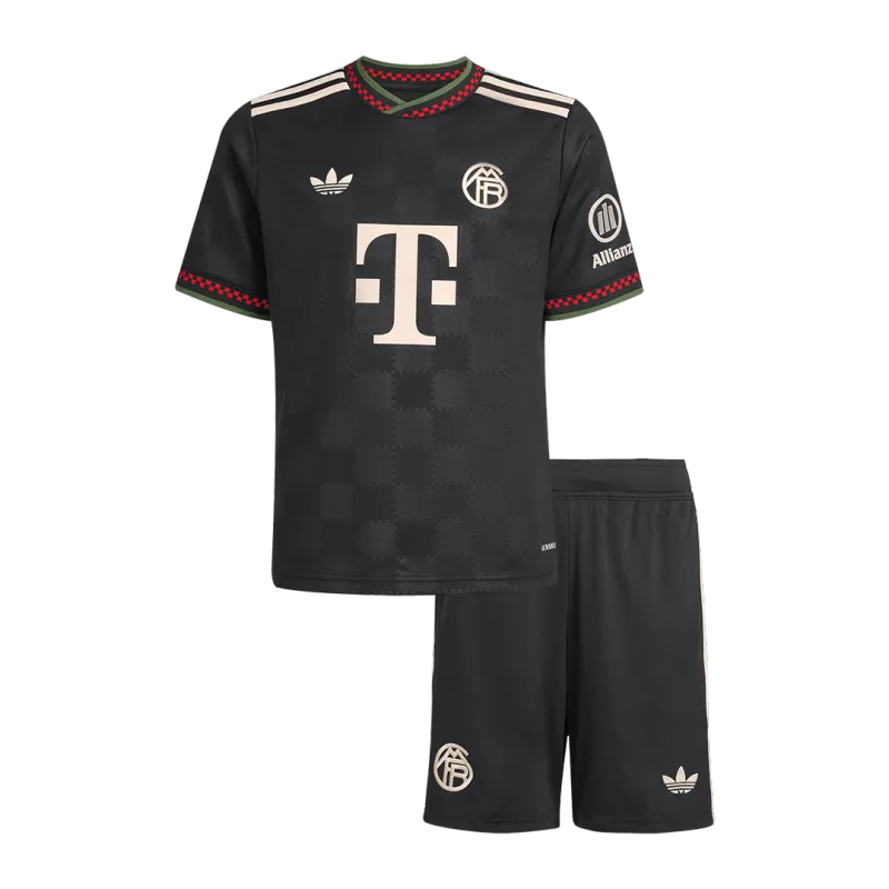 Bayern Munich Third 2025/26 Kit Black Kids