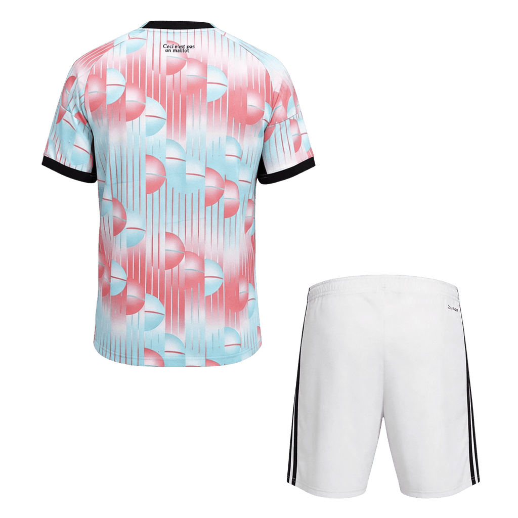 Belgium Away World Cup 2026 Kit Pink & Blue Men's
