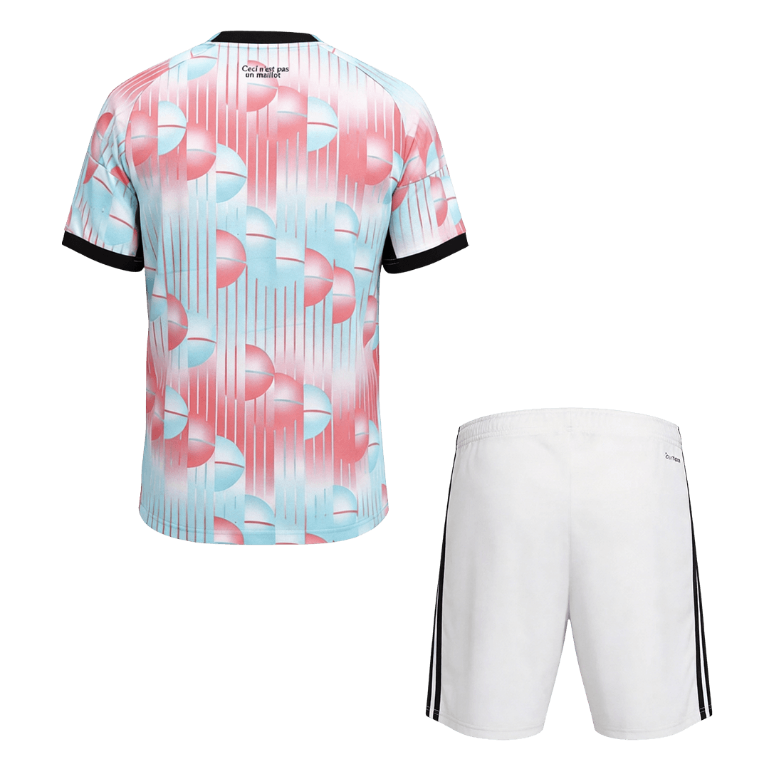 Belgium Away World Cup 2026 Kit Pink & Blue Men's