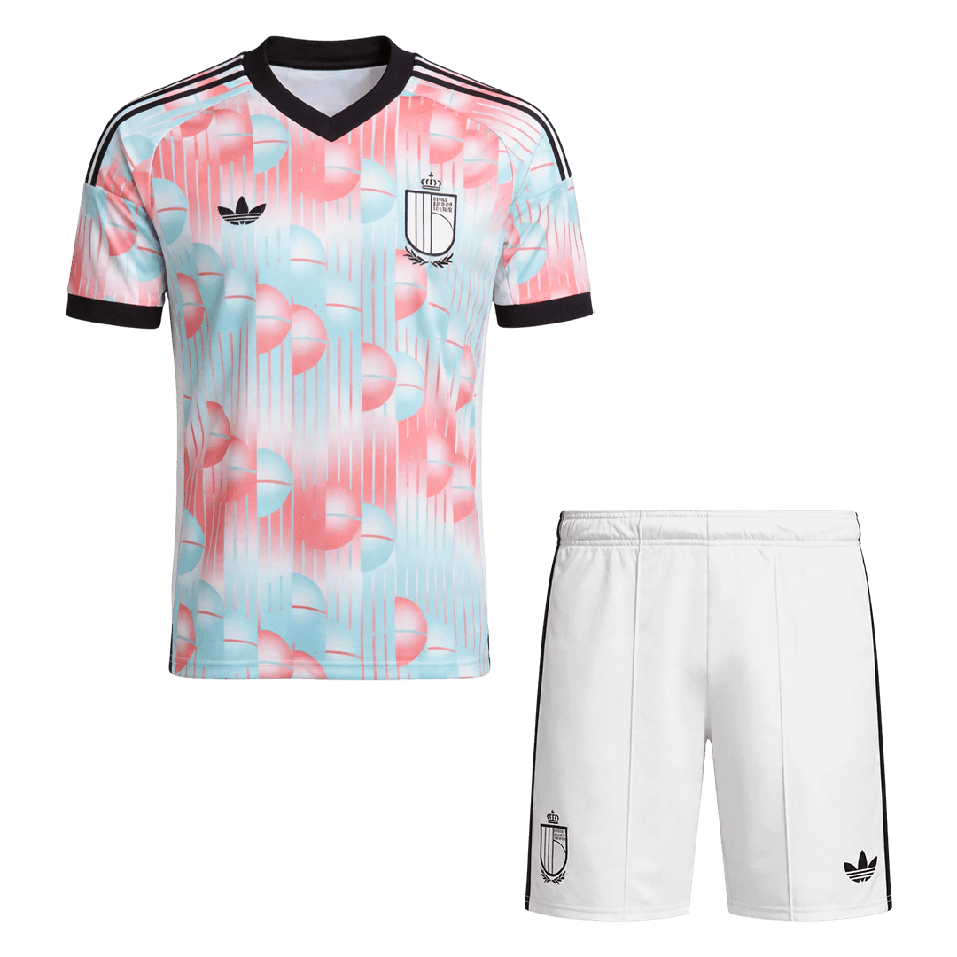 Belgium Away World Cup 2026 Kit Pink & Blue Men's