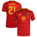 Belgium CASTAGNE #21 Home World Cup 2026 Jersey Red Men's