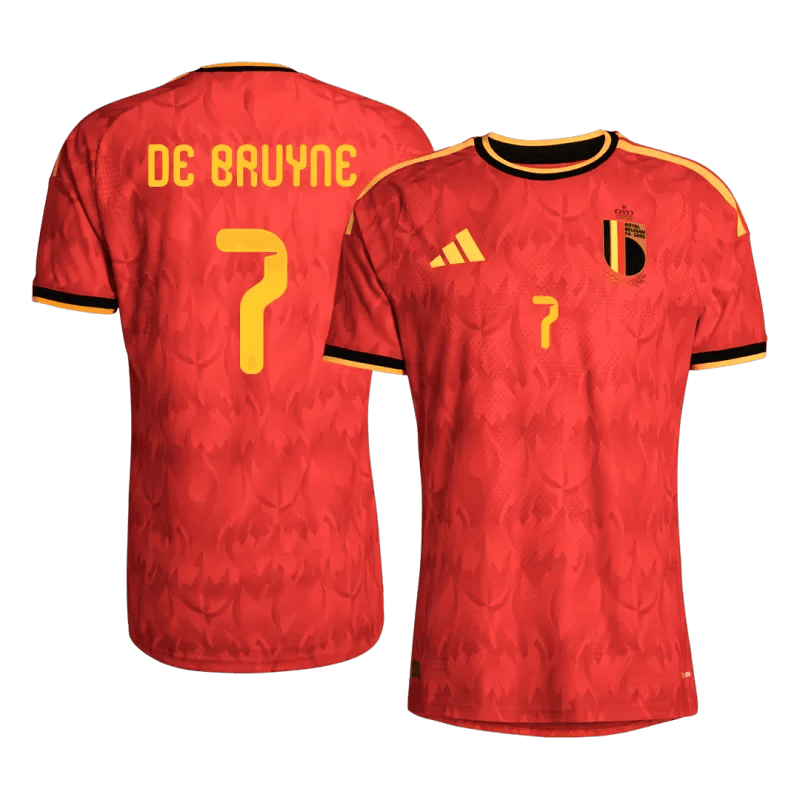 Belgium DE BRUYNE #7 Home World Cup 2026 Jersey Player's Version Red Men's