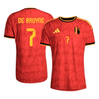 Belgium DE BRUYNE #7 Home World Cup 2026 Jersey Player's Version Red Men's