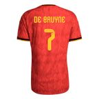 Belgium DE BRUYNE #7 Home World Cup 2026 Jersey Player's Version Red Men's