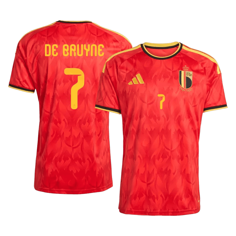 Belgium DE BRUYNE #7 Home World Cup 2026 Jersey Red Men's