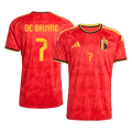 Belgium DE BRUYNE #7 Home World Cup 2026 Jersey Red Men's